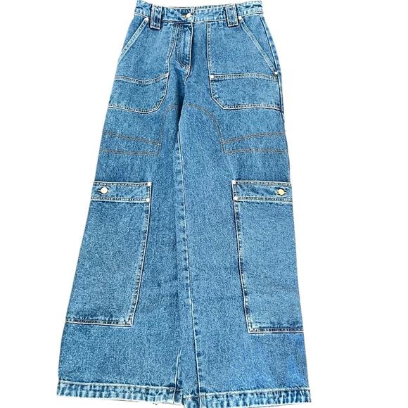 CULT GAIA Women's Wynn Cargo Jeans Indigo 28 (4-6) NWT - Picture 6 of 15